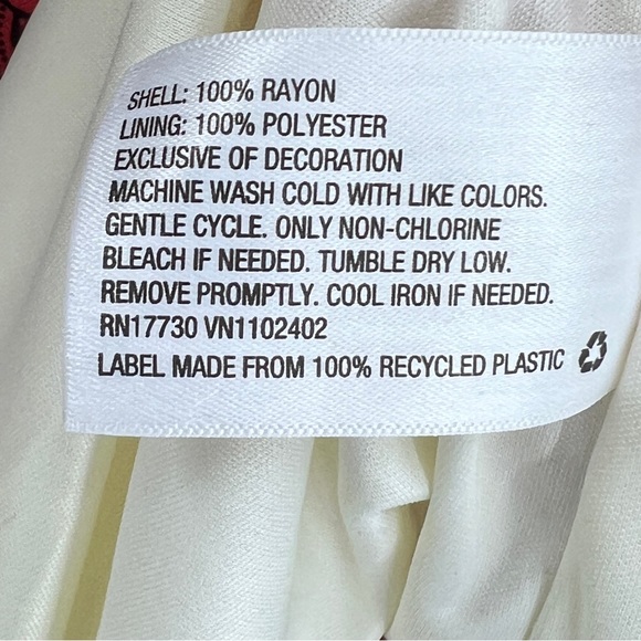 Mossimo Ruffled Strapless Paisley Print Dress, XL - Picture 8 of 10